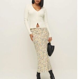 Reformation Floral Midi Skirt - Multicolor